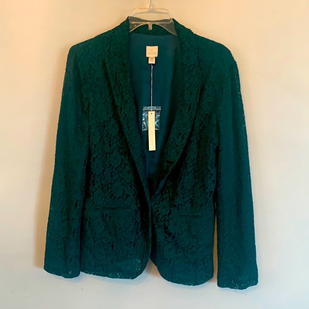 Lauren Conrad Green Lace blazer